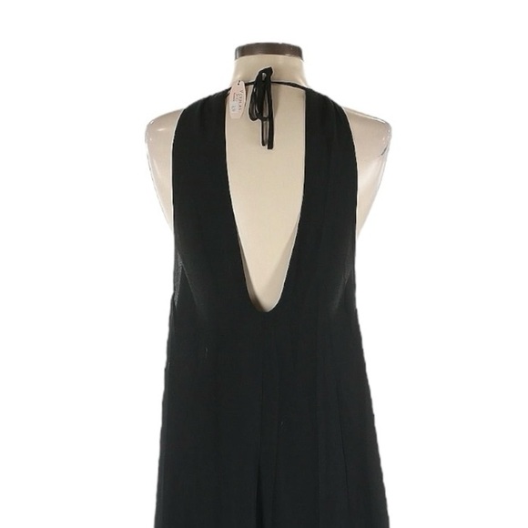 Victoria’s Secret Maxi Slip Dress S NWT Black & Gold Sleeveless Halter Open Back - Picture 6 of 10